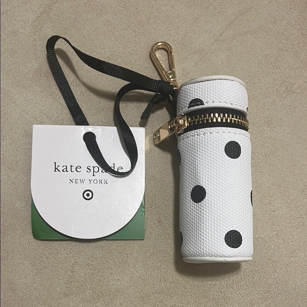 Kate Spade lipstick holder bag charm NWT